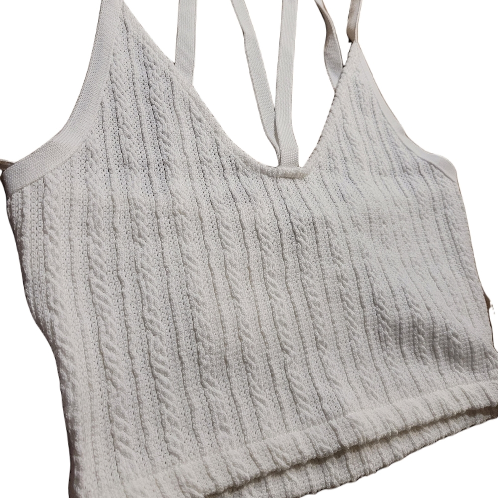 Zara Bralette / Crop top Size Small White - Picture 3 of 7